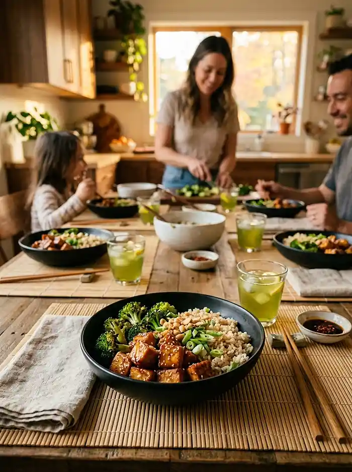 Teriyaki Tofu Broccoli Crunch Bowl 4 healthy teriyaki tofu broccoli for september dinner salads