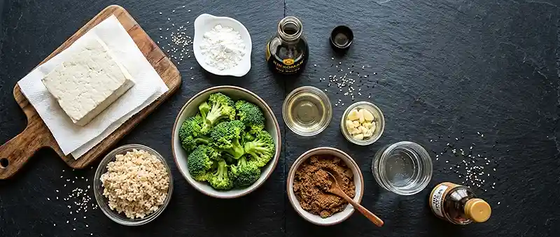 Teriyaki Tofu Broccoli Crunch Bowl 2 high-protein teriyaki tofu for easy weeknight dinners