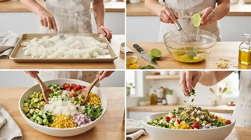 Avocado Lime Rice Salad 3 lime rice salad