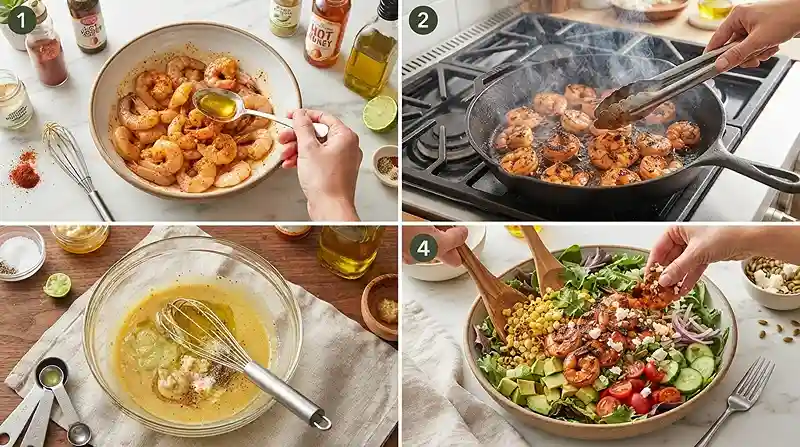 Hot Honey Shrimp Corn Salad 3 make ahead honey shrimp for lunch box meals