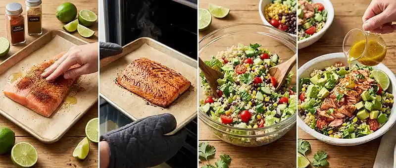 Chili Lime Salmon Quinoa Chop 3 make ahead lime salmon for lunch box meals