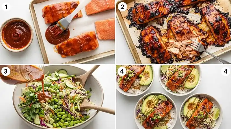 make ahead salmon slaw for lunch box meals