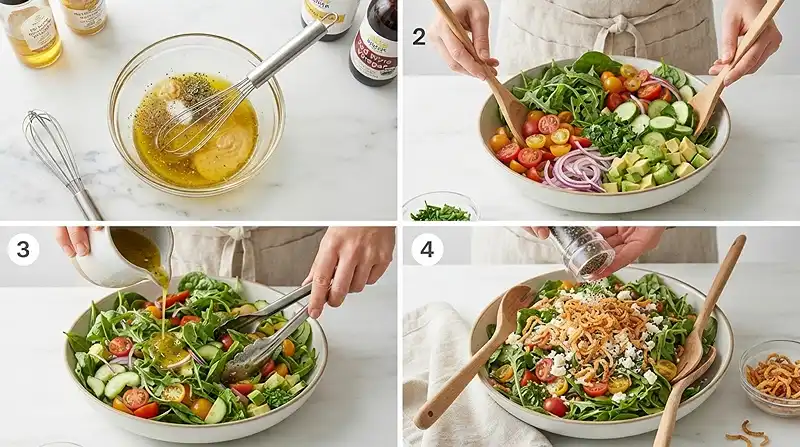Crispy Onion Tomato Greens Salad 3 onion tomato salad