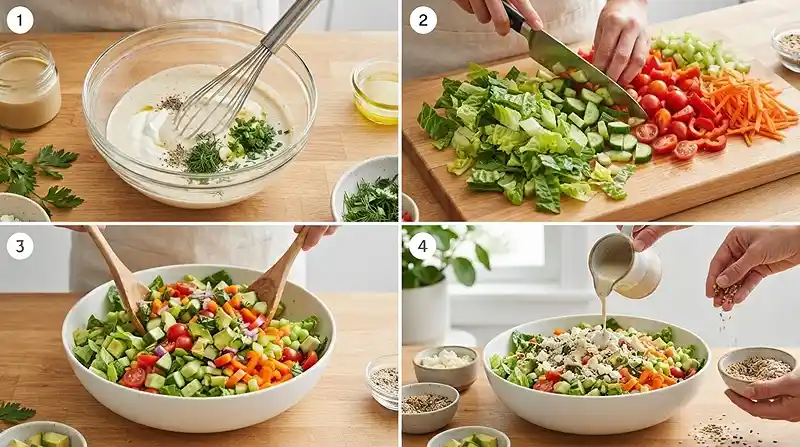 tahini ranch salad