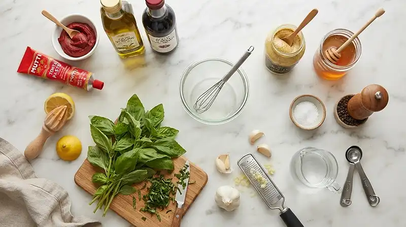 Tomato Basil Vinaigrette 2 tomato basil dressing