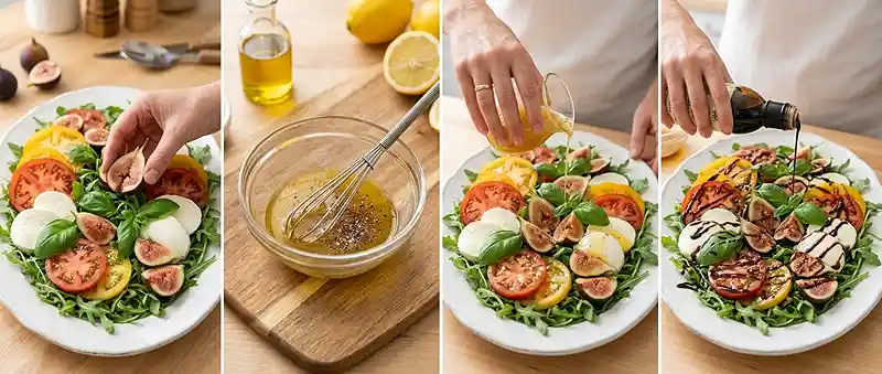 Fig Tomato Mozzarella Salad 3 tomato mozzarella salad