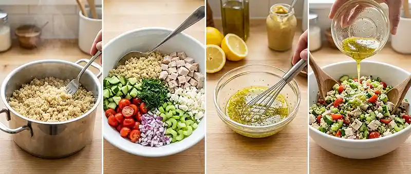 Lemon Herb Turkey Quinoa Chop 3 turkey quinoa salad