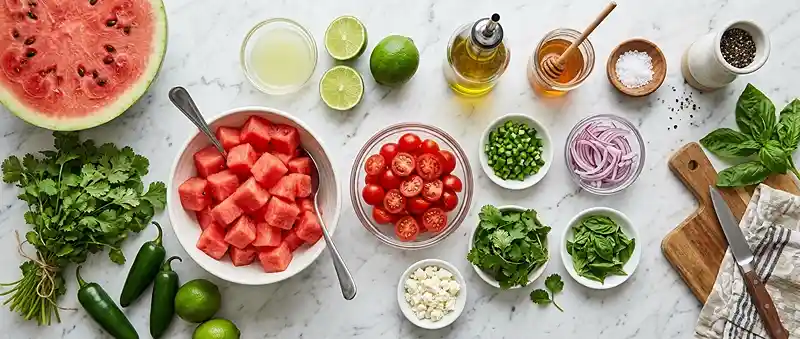 watermelon tomato salad