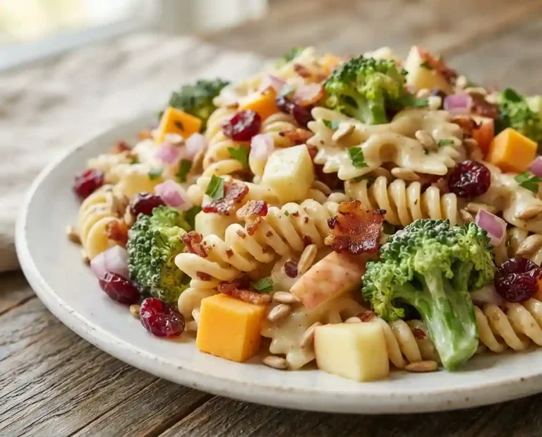 Apple Bacon Broccoli Pasta Salad