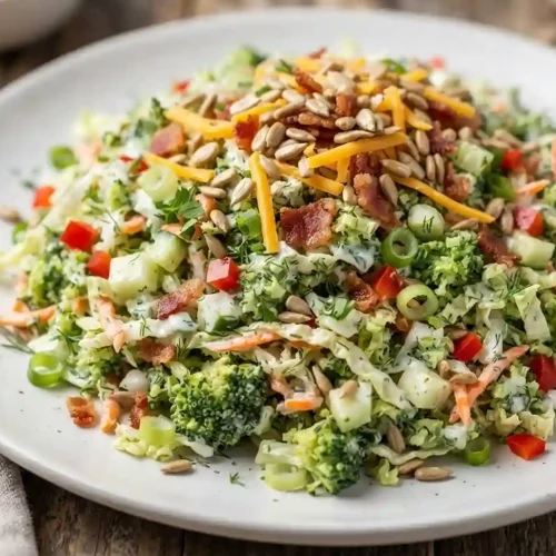 Broccoli Cabbage Ranch Chop Salad 5 Broccoli Cabbage Ranch Chop Salad
