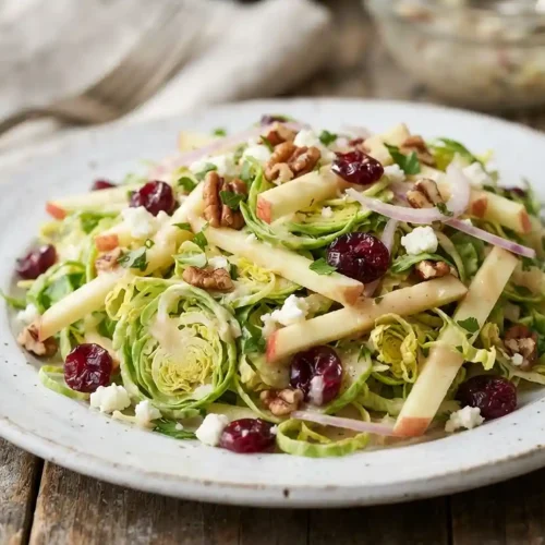 Brussels Apple Cranberry Slaw 5 Brussels Apple Cranberry Slaw