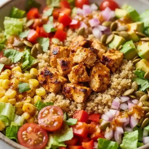 Chipotle Chicken Corn Quinoa Chop Salad 5 Chipotle Chicken Corn Quinoa Chop Salad