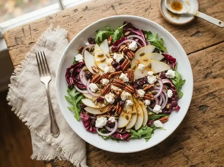 Cider Pear Radicchio Crunch Salad