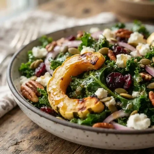 Cranberry Delicata Kale Salad 5 Cranberry Delicata Kale Salad