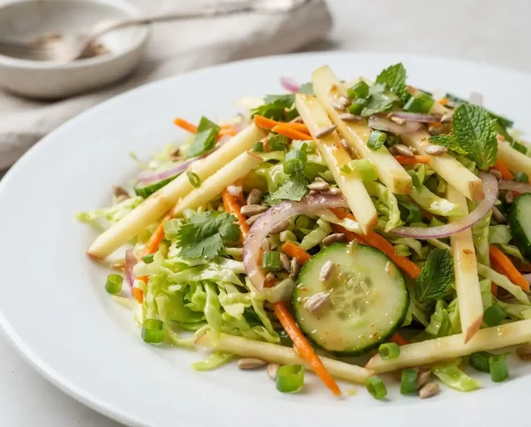 Cucumber Apple Slaw Salad