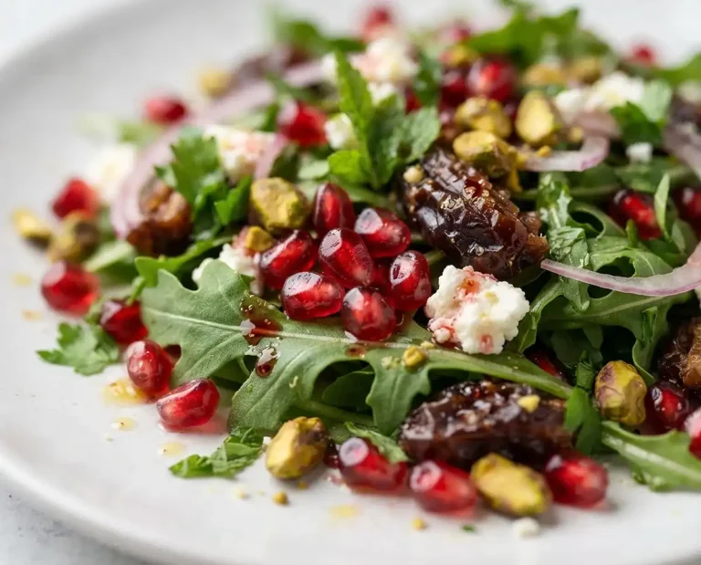 Date Pomegranate Arugula Salad