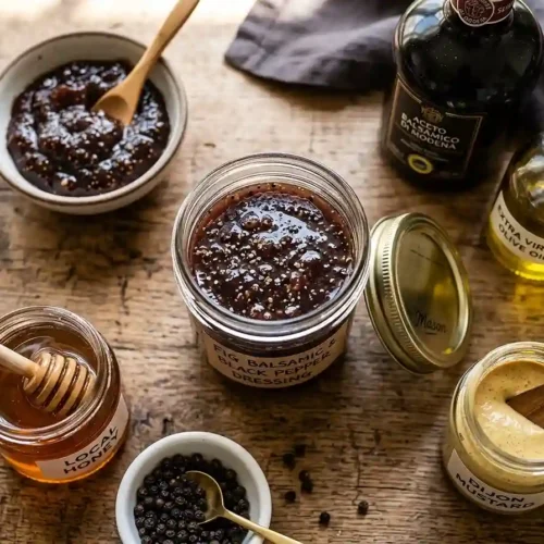 Fig Balsamic Black Pepper Dressing 5 Fig Balsamic Black Pepper Dressing
