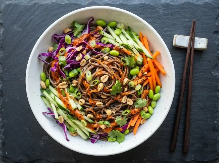 Gochujang Peanut Soba Salad