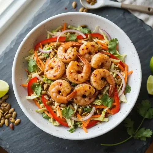 Hot Honey Shrimp Pumpkin Slaw 5 Hot Honey Shrimp Pumpkin Slaw