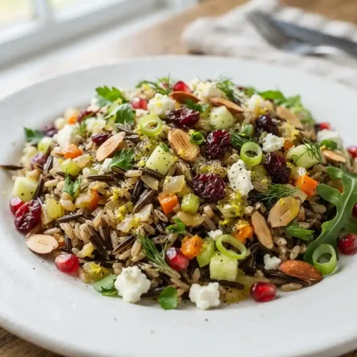Lemon Herb Wild Rice Pilaf Salad 5 Lemon Herb Wild Rice Pilaf Salad
