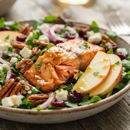 Maple Dijon Salmon Apple Salad 5 Maple Dijon Salmon Apple Salad