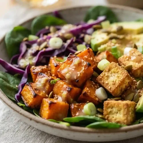 Miso Tofu Sweet Potato Salad 5 Miso Tofu Sweet Potato Salad
