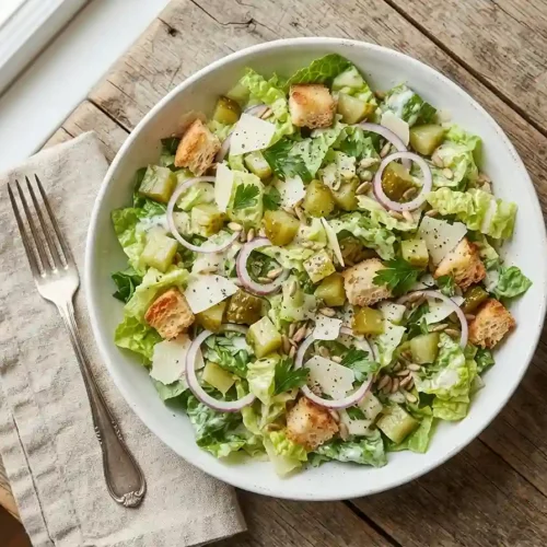Parmesan Lettuce Pickle Salad 5 Parmesan Lettuce Pickle Salad