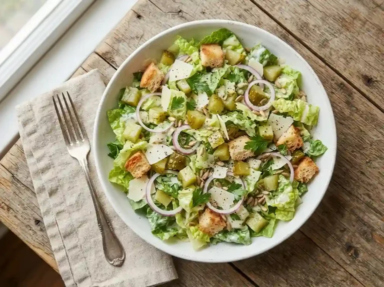 Parmesan Lettuce Pickle Salad