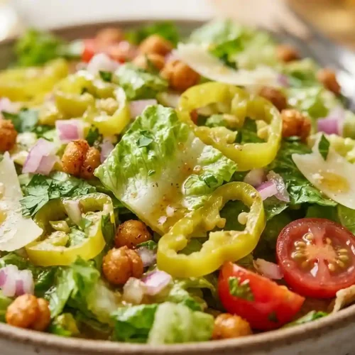 Pepperoncini Romaine Parmesan Chop Salad 5 Pepperoncini Romaine Parmesan Chop Salad