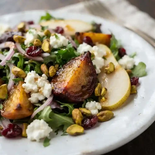 Roasted Beet Pear Pistachio Salad 5 Roasted Beet Pear Pistachio Salad