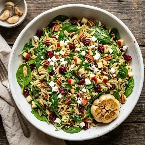 Roasted Garlic Autumn Orzo Salad 5 Roasted Garlic Autumn Orzo Salad