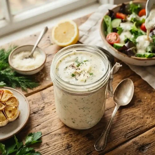 Roasted Garlic Parmesan Ranch Dressing 5 Roasted Garlic Parmesan Ranch Dressing