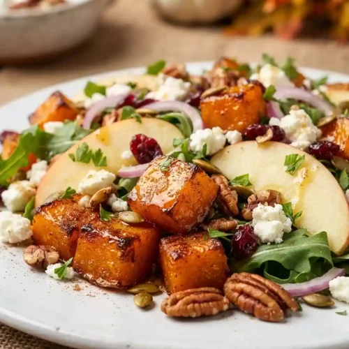 Roasted Pumpkin Apple Feta Salad 5 Roasted Pumpkin Apple Feta Salad
