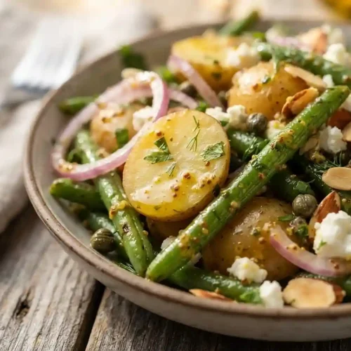 Warm Potato Green Bean Mustard Salad 5 Warm Potato Green Bean Mustard Salad