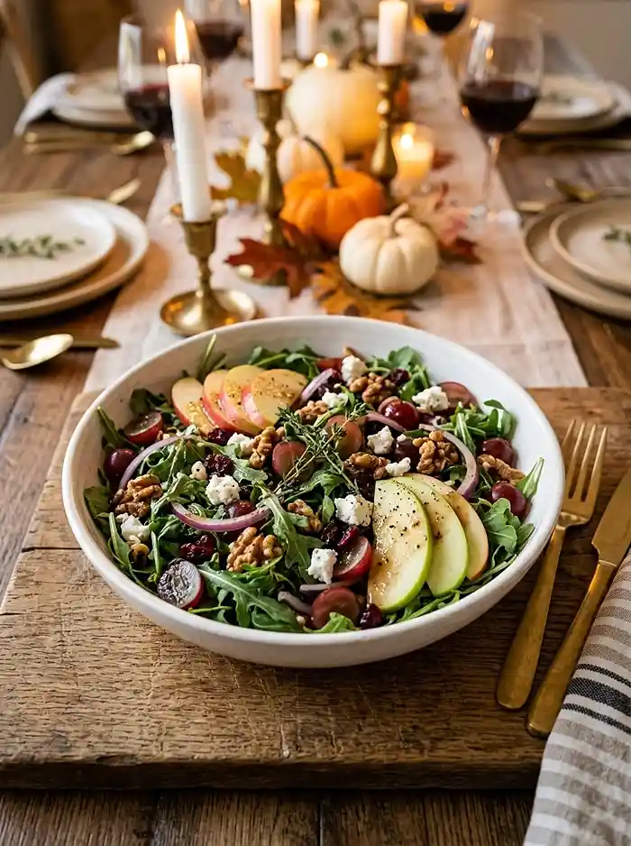 Harvest Grape Walnut Arugula Salad 4 beautiful harvest grape walnut for peak fall entertaining