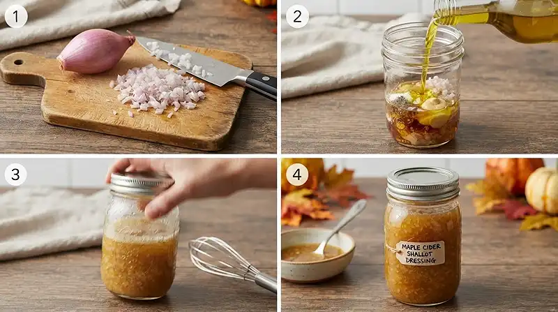 creamy flavorful cider shallot for fall lunch salads