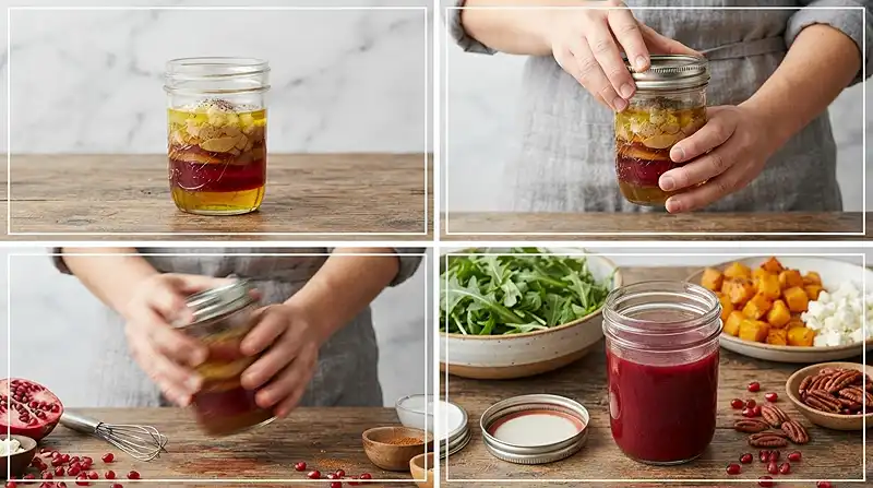 Pomegranate Maple Vinaigrette 3 creamy flavorful maple pomegranate for fall lunch salads
