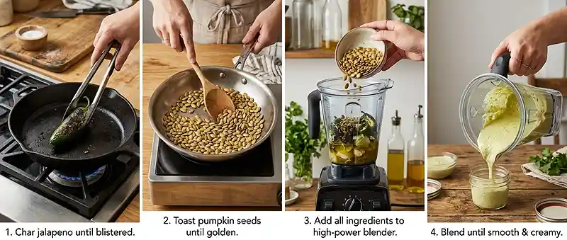 creamy flavorful pumpkin seed for fall lunch salads
