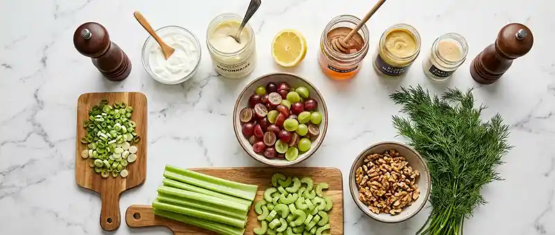 Celery Grape Dill Salad 2 crisp celery grape for healthy lunch sides