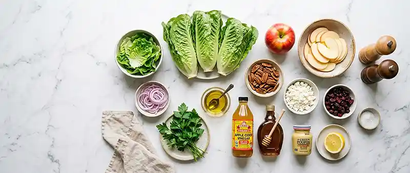 Little Gem Apple Pecan Salad 2 crisp little gem for healthy lunch sides