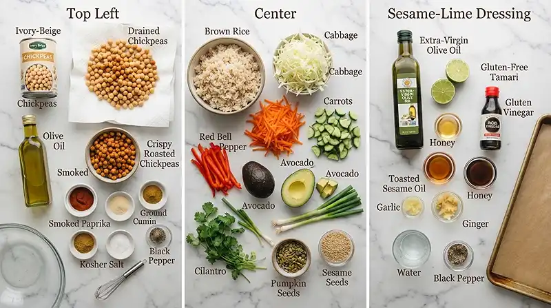 Crispy Chickpea Brown Rice Crunch Salad 2 crowd pleasing brown rice for labor day leftovers