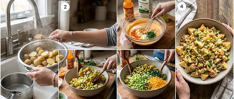 Buffalo Ranch Celery Potato Salad 3 crowd pleasing ranch celery for labor day leftovers