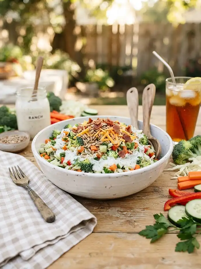 Broccoli Cabbage Ranch Chop Salad 4 easy broccoli cabbage ranch for back to school lunches