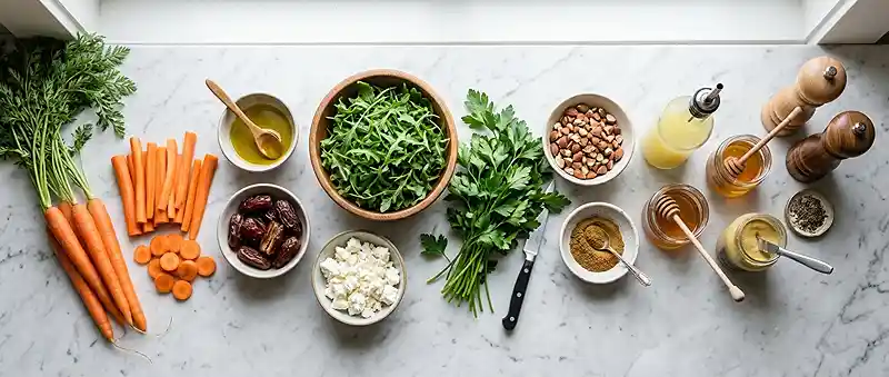Roasted Carrot Feta Date Salad 2 easy carrot feta for october lunch parties