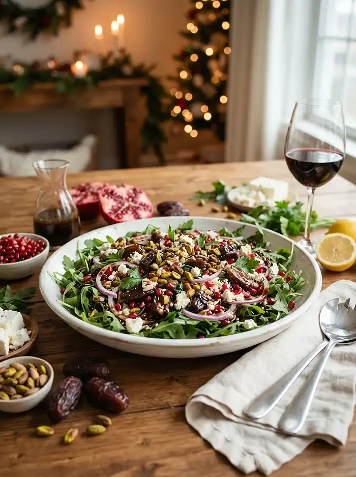 Date Pomegranate Arugula Salad 4 easy date pomegranate for october lunch parties