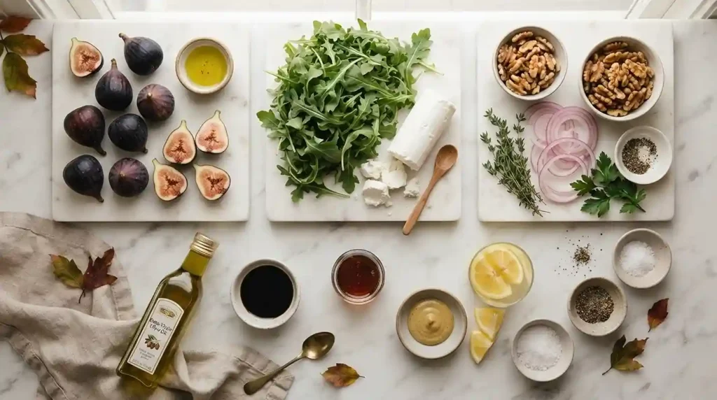 Warm Fig Goat Cheese Walnut Salad 2 easy fig goat for october lunch parties
