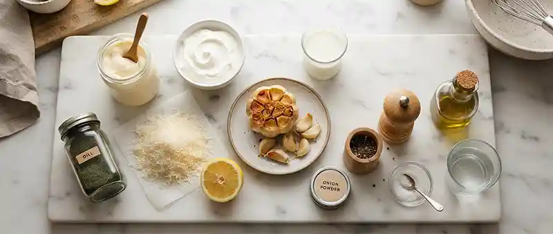 Roasted Garlic Parmesan Ranch Dressing 2 easy homemade garlic parmesan for everyday salad bowls