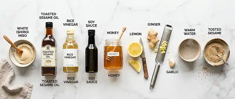 Creamy Miso Sesame Dressing 2 easy homemade miso sesame for everyday salad bowls