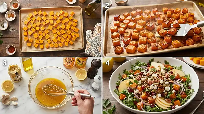 Roasted Pumpkin Apple Feta Salad 3 easy pumpkin apple for october lunch parties