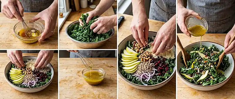 Kale Pear Parmesan Crunch Salad 3 fresh pear parmesan for simple dinner salads